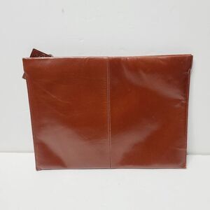 Vintage O.G. Original Cognac Brown Classic Large Clutch Purse